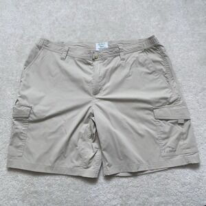 LL Bean Tropicwear Khaki Cargo Shorts Mens XL 512822